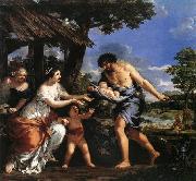 Pietro da Cortona Romulus and Remus Given Shelter by Faustulus oil painting